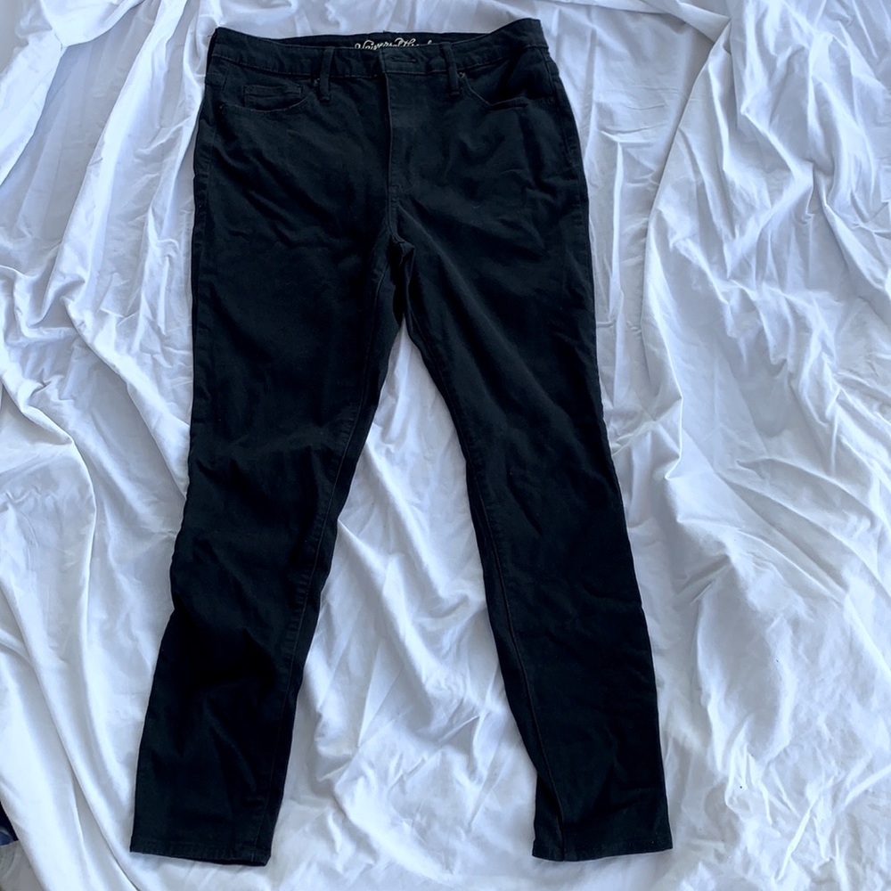Black denim jeans